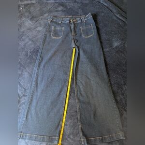 Wide-Leg Denim Jeans